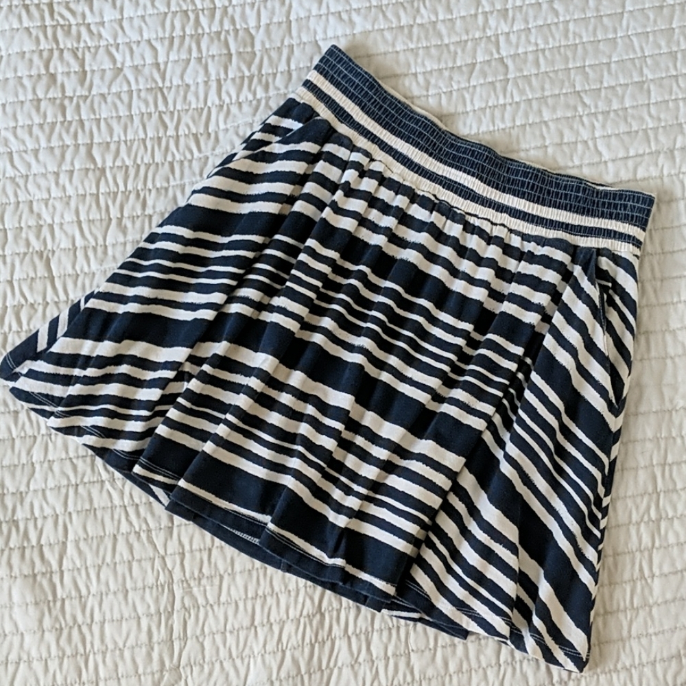 H&M navy striped skirt, S